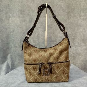 Dooney & Bourke Dillen Pocket Sac Canvas with leather trim